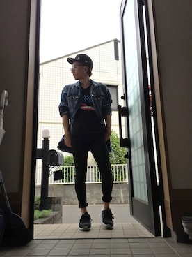 「ＢＢキャップ」｜「アイテム（ジャケット/アウター）」を使った、@24さん（メンズ・167cm）の春コーディネート