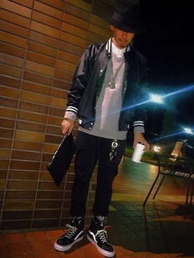 「PHENOMENON（フェノメノン）のアイテム（ナイロンジャケット）」を使った、yukihiro.jpさん（メンズ・172cm）の秋コーディネート