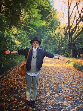 「PHENOMENON（フェノメノン）のアイテム（ナイロンジャケット）」を使った、yukihiro.jpさん（メンズ・172cm）の冬コーディネート