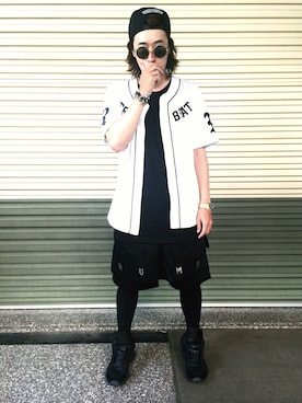 「RICK OWENS」｜「アイテム（その他シューズ）」を使った、C_DAさん（メンズ・171cm）の春コーディネート
