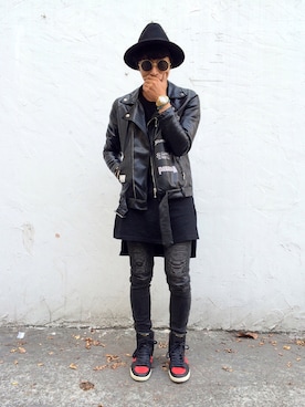 「Saint Laurent」｜「アイテム（その他アウター）」を使った、C_DAさん（メンズ・171cm）の春コーディネート