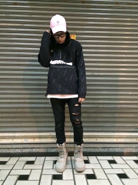 「NEXHYPE（ネックスハイプ）のアイテム」を使った、C_DAさん（メンズ・171cm）の春コーディネート