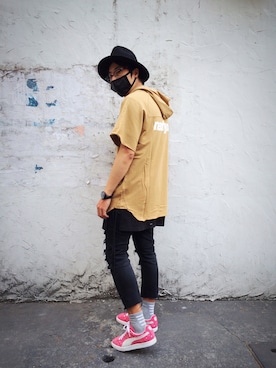 「NEXHYPE（ネックスハイプ）のアイテム」を使った、C_DAさん（メンズ・171cm）の春コーディネート