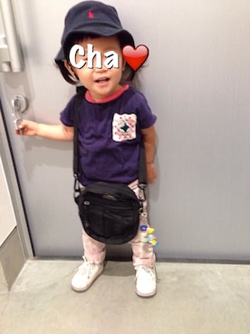 「アイテム（その他雑貨）」を使った、cha-kichiさん（キッズ・80cm）の夏コーディネート