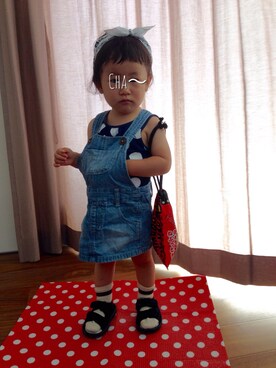 「アイテム（ポーチ）」を使った、cha-kichiさん（キッズ・80cm）の夏コーディネート