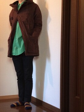 「Ralph Lauren」｜「アイテム（モッズコート）」を使った、コージさん（メンズ・174cm）の冬コーディネート