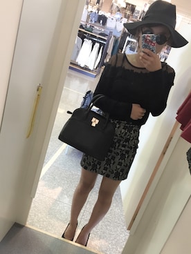 「LIPSERVICE（リップサービス）のアイテム（その他）」を使った、SHO-KOさん（レディース・159cm）の秋コーディネート