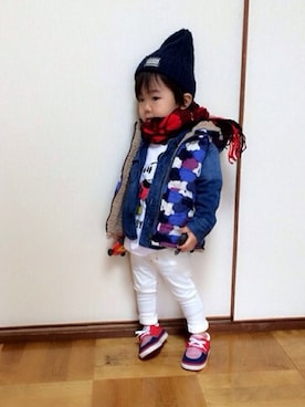 「babygap」｜「アイテム（その他シューズ）」を使った、ゆきさん（キッズ・90cm）の春コーディネート