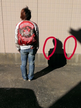 スカジャン好きな小さいおじさんさんのコーディネート