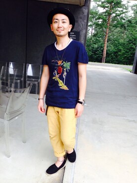 哲さん（メンズ・168cm）の夏コーディネート