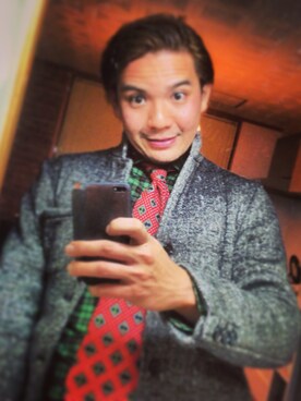 「melple（メイプル）のアイテム（その他アウター）」を使った、ryokさん（メンズ・177cm）の春コーディネート