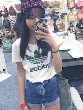 「アイテム（アナログ腕時計、ピンク系）」を使った、Matinoさん（レディース・153cm）の冬コーディネート