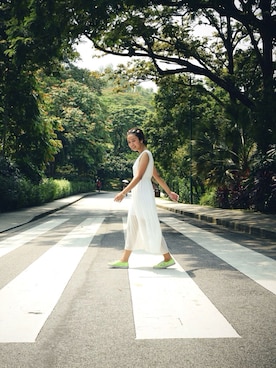 「zaloramy」｜「アイテム（スニーカー）」を使った、Ariaさん（レディース・162cm）の春コーディネート