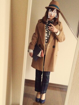 「ユナイテッドアローズ」｜「アイテム（スウェット）」を使った、mami.t           さん（レディース・157cm）の冬コーディネート
