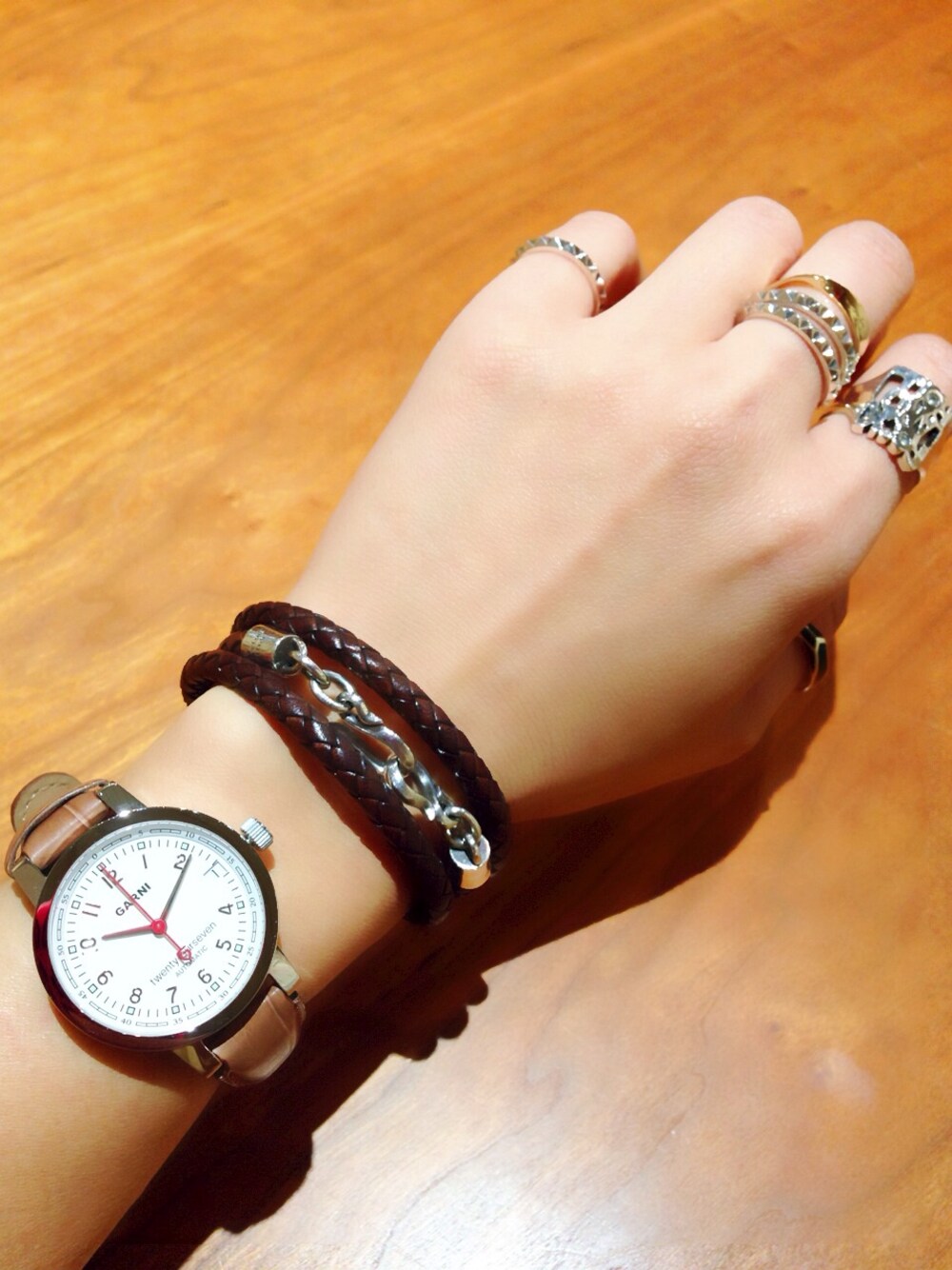 kaori｜GARNIのアナログ腕時計を使ったコーディネート - WEAR
