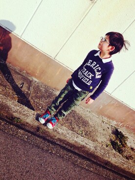 そふとくりん♥︎さん（キッズ・123cm）の春コーディネート