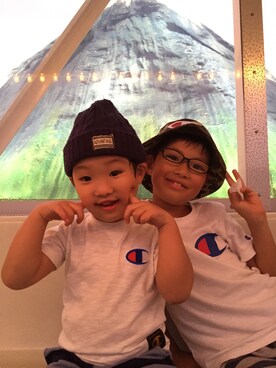 「アイテム（Tシャツ/カットソー）」を使った、そふとくりん♥︎さん（キッズ・130cm）の夏コーディネート