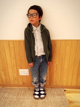 そふとくりん♥︎さん（キッズ・130cm）の秋コーディネート