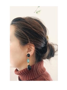 「ハグマグ」｜「アイテム（アクセサリー）」を使った、そふとくりん♥︎さん（レディース・157cm）の冬コーディネート