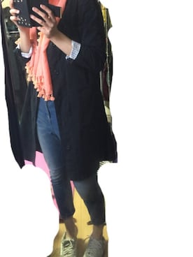 「RAY CASSIN（レイカズン）のアイテム（ステンカラーコート）」を使った、®.さん（レディース・172cm）の春コーディネート