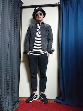 「おばけ参上☆（オバケサンジョウ）のアイテム」を使った、HIROさん（メンズ・164cm）の秋コーディネート