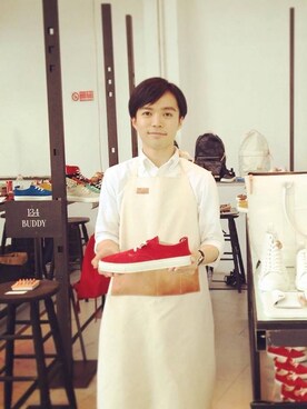 「buddy（バディ）のアイテム」を使った、Tetsuya Iizukaさん（メンズ・172cm）の秋コーディネート