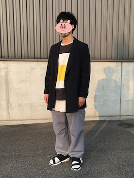 「サンダルソックス」｜Yさん（メンズ・170cm）の春コーディネート
