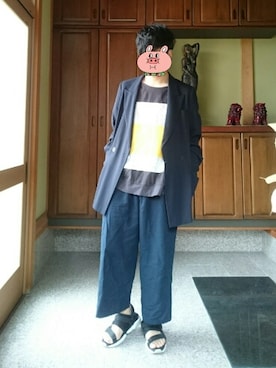 「Max Mara（マックスマーラ）のアイテム（ジャケット/アウター）」を使った、Yさん（メンズ・170cm）の春コーディネート