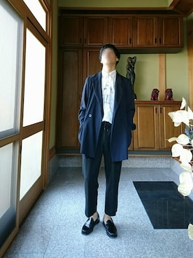 「Max Mara（マックスマーラ）のアイテム（ジャケット/アウター）」を使った、Yさん（メンズ・170cm）の秋コーディネート
