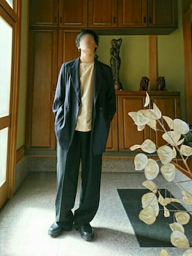 「Max Mara（マックスマーラ）のアイテム（ジャケット/アウター）」を使った、Yさん（メンズ・170cm）の秋コーディネート