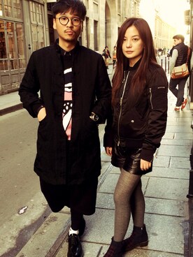 「#supreme」｜「アイテム（スウェット）」を使った、Tomaliさん（メンズ・180cm）の春コーディネート