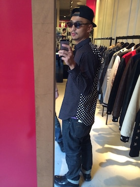 「#supreme」｜Tomaliさん（メンズ・180cm）の春コーディネート