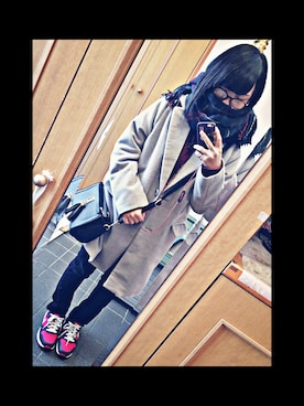 「ARROW（アロー）のアイテム（バッグ）」を使った、kiyo☆さん（レディース・154cm）の冬コーディネート