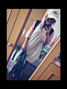 「DC（ディーシー）のアイテム（バッグ）」を使った、kiyo☆さん（レディース・154cm）の夏コーディネート