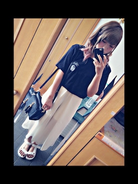 「ARROW（アロー）のアイテム（バッグ）」を使った、kiyo☆さん（レディース・155cm）の夏コーディネート