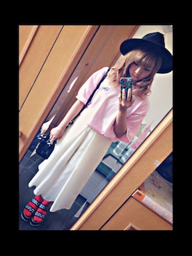 「ARROW（アロー）のアイテム（バッグ）」を使った、kiyo☆さん（レディース・155cm）の夏コーディネート