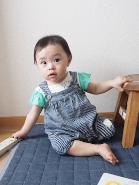 「Gemeaux（ジェモー）のアイテム」を使った、ttssuumm＊*さん（キッズ・70cm）の夏コーディネート