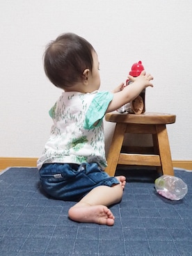 「Gemeaux（ジェモー）のアイテム」を使った、ttssuumm＊*さん（キッズ・70cm）の夏コーディネート