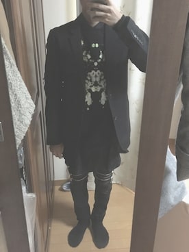 「TOGA（トーガ）のアイテム（トップス）」を使った、ていさん（メンズ・170cm）の冬コーディネート