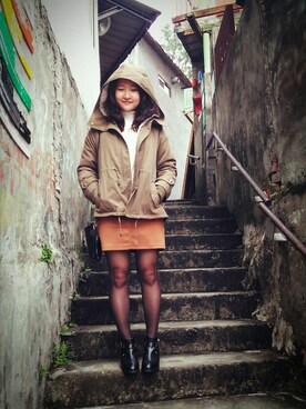 「dating」｜EmilyShihさん（レディース・150cm）の冬コーディネート