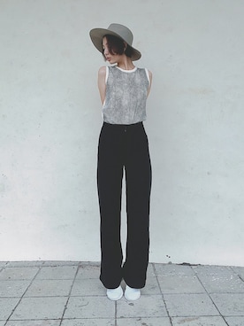 鶴田真梨さん（レディース・170cm）の秋コーディネート