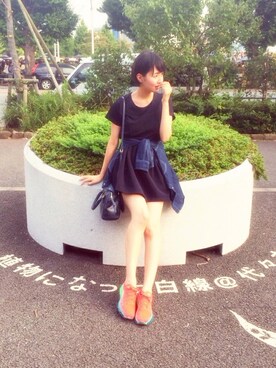 鶴田真梨さん（レディース・170cm）の秋コーディネート