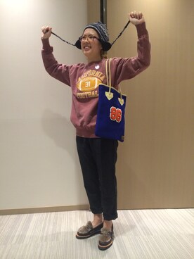 高安さん（レディース・153cm）の冬コーディネート