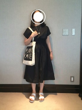 「Marie femme（マリーファム）のアイテム」を使った、ruruさん（レディース・160cm）の夏コーディネート