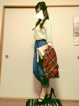 「SEVENDAYS=SUNDAY（セブンデイズサンデイ）のアイテム（ピアス（両耳用））」を使った、piyonomizuさん（レディース・164cm）の冬コーディネート