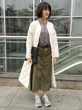 「RBS」｜「アイテム（ナイロンジャケット）」を使った、savannah さん（レディース・160cm）の冬コーディネート