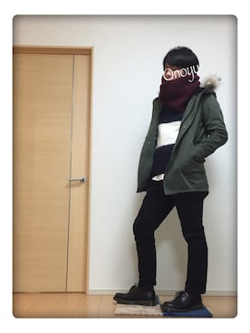 「tk.TAKEO KIKUCHI（ティーケータケオキクチ）のアイテム（モッズコート）」を使った、Onoyuさん（メンズ・175cm）の秋コーディネート
