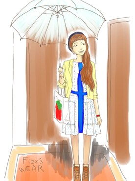「ジャパンブルー」｜「アイテム（その他）」を使った、RANTANさん（レディース・166cm）の夏コーディネート