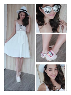 「skirt」｜「アイテム（キャップ）」を使った、Gracegiftさん（レディース・169cm）の春コーディネート