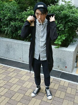 「wizzard」｜「アイテム（ジャケット/アウター）」を使った、Siuwah Siuさん（メンズ・180cm）の秋コーディネート